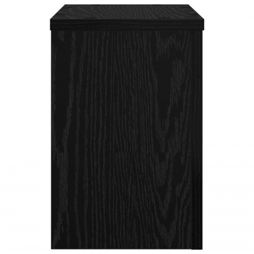 Planteholdere 2 stk Sort egetræ 20x20x30 cm Engineered Wood