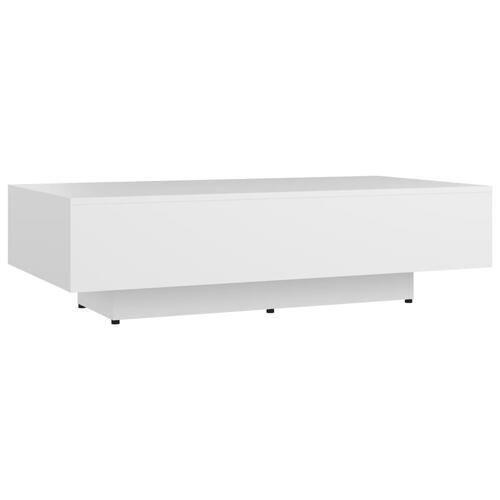 Sofabord 100x49,5x31 cm konstrueret træ hvid