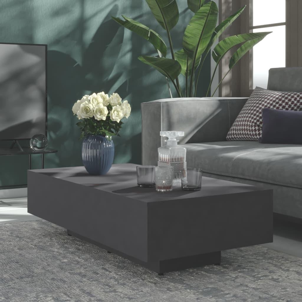 Sofabord 100x49,5x31 cm konstrueret træ grå