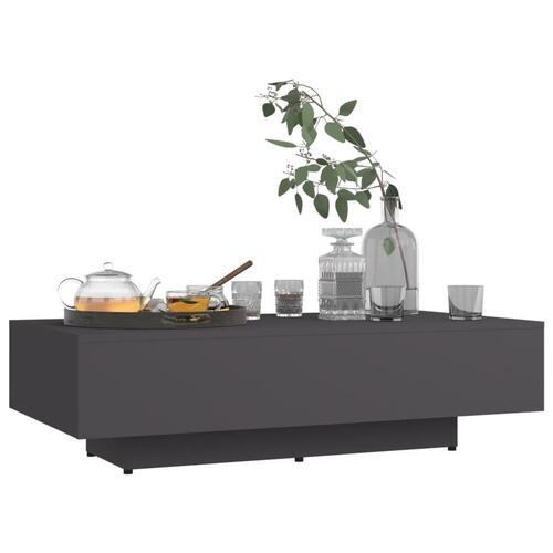Sofabord 100x49,5x31 cm konstrueret træ grå