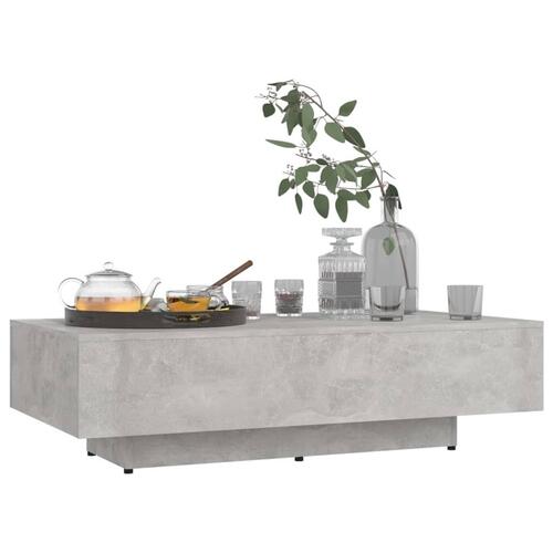 Sofabord 100x49,5x31 cm konstrueret træ betongrå