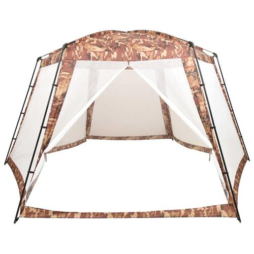 Pooltelt 590x520x250 cm stof camouflagefarvet