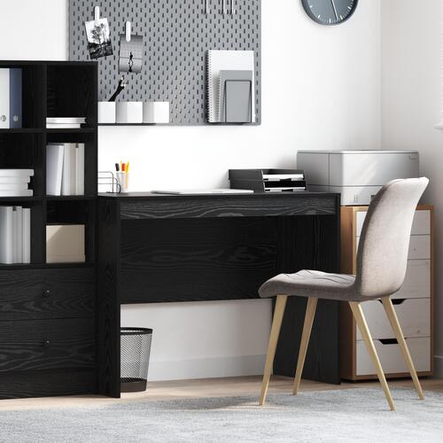 Skrivebord Sort egetræ Konstrueret træ 100 x 50 x 76 cm Holdbart