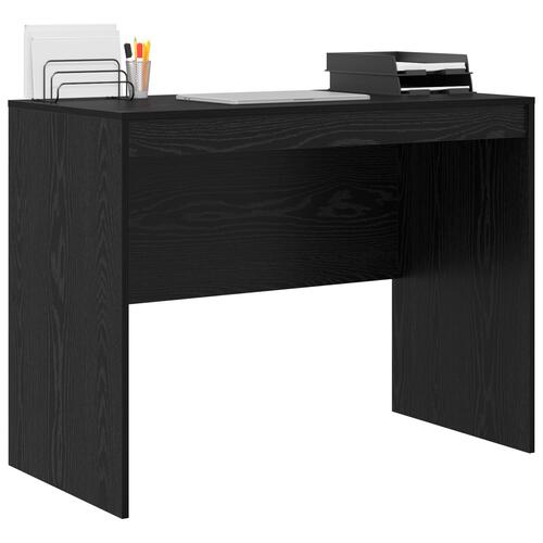 Skrivebord Sort egetræ Konstrueret træ 100 x 50 x 76 cm Holdbart
