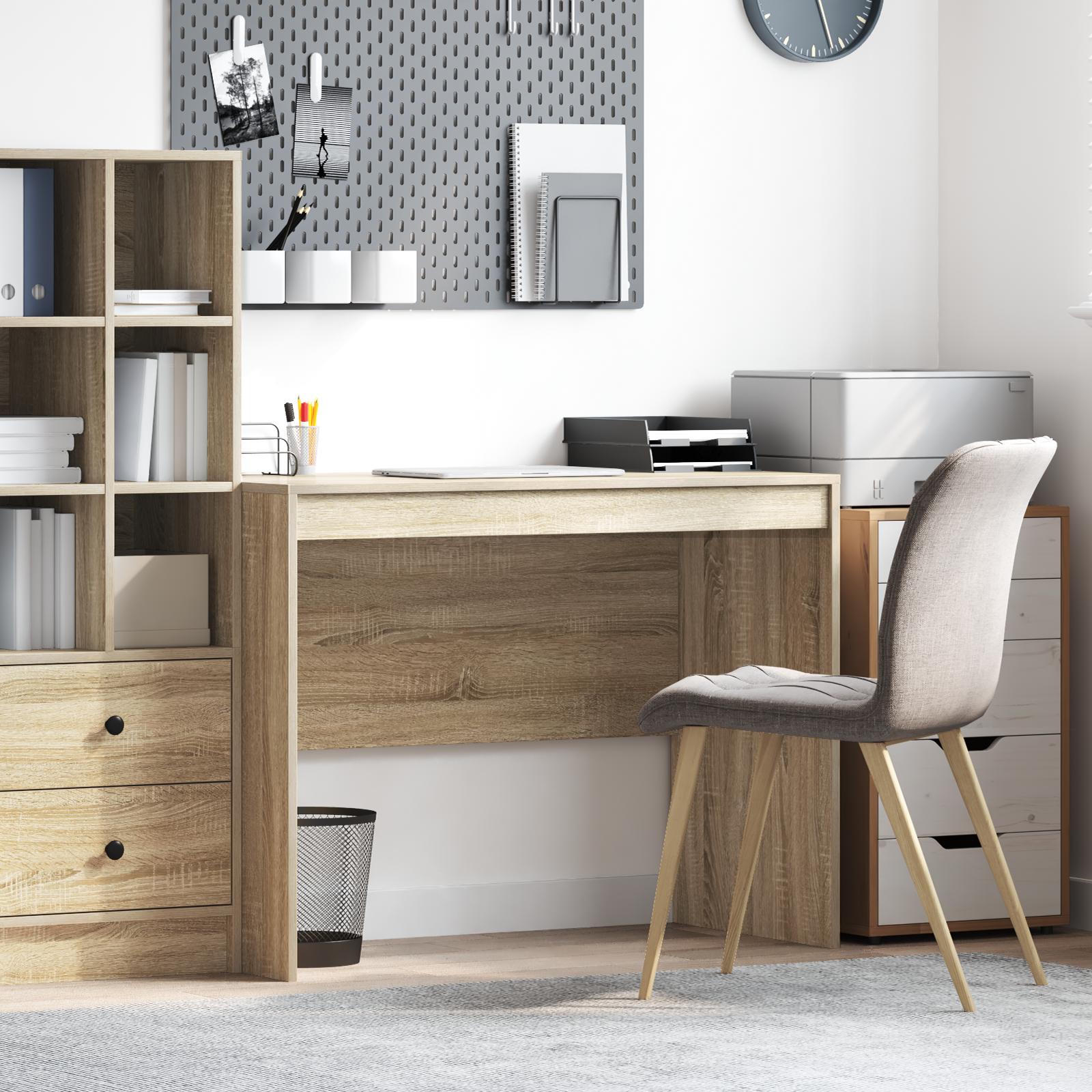 Skrivebord Sonoma egetræ MDF med Sonoma egetræsfiner billede