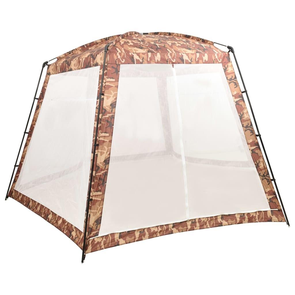 Pooltelt 500x433x250 cm stof camouflagefarvet