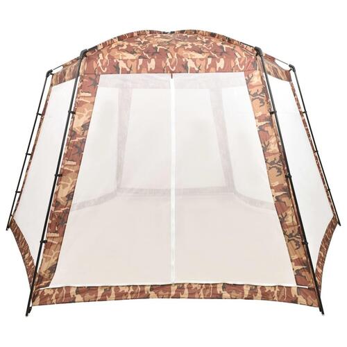 Pooltelt 500x433x250 cm stof camouflagefarvet
