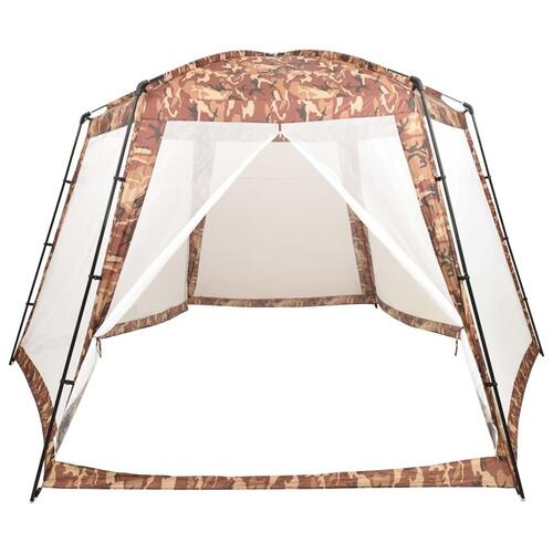 Pooltelt 500x433x250 cm stof camouflagefarvet