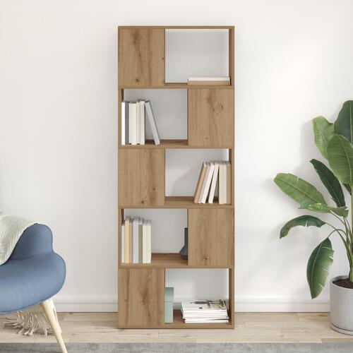 Bogreol Artisan Egetræ Spånplader 60 x 24 x 155 cm Bogreol