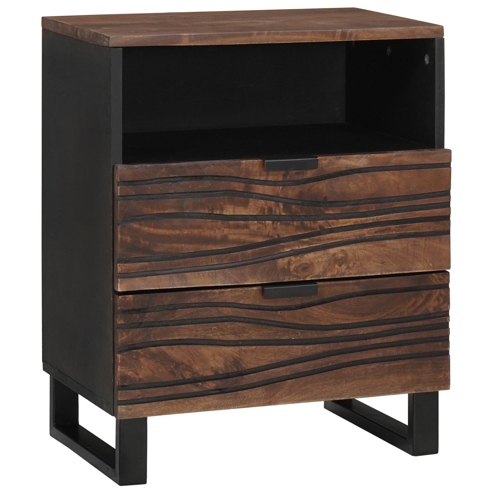 Natbord 50x33x60 cm Massivt Træ Mango & Ingeniørtræ