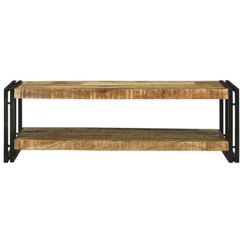 Sofabord 120x50x38 cm Massivt Træ Groft Mango