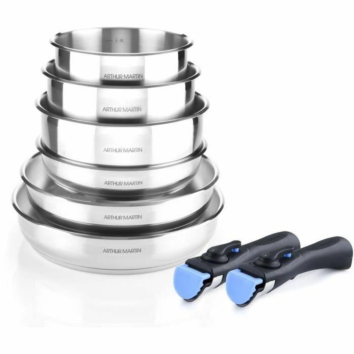 Arthur Martin AM5538 gryde- og pandesæt - 8 dele, til alle komfurer