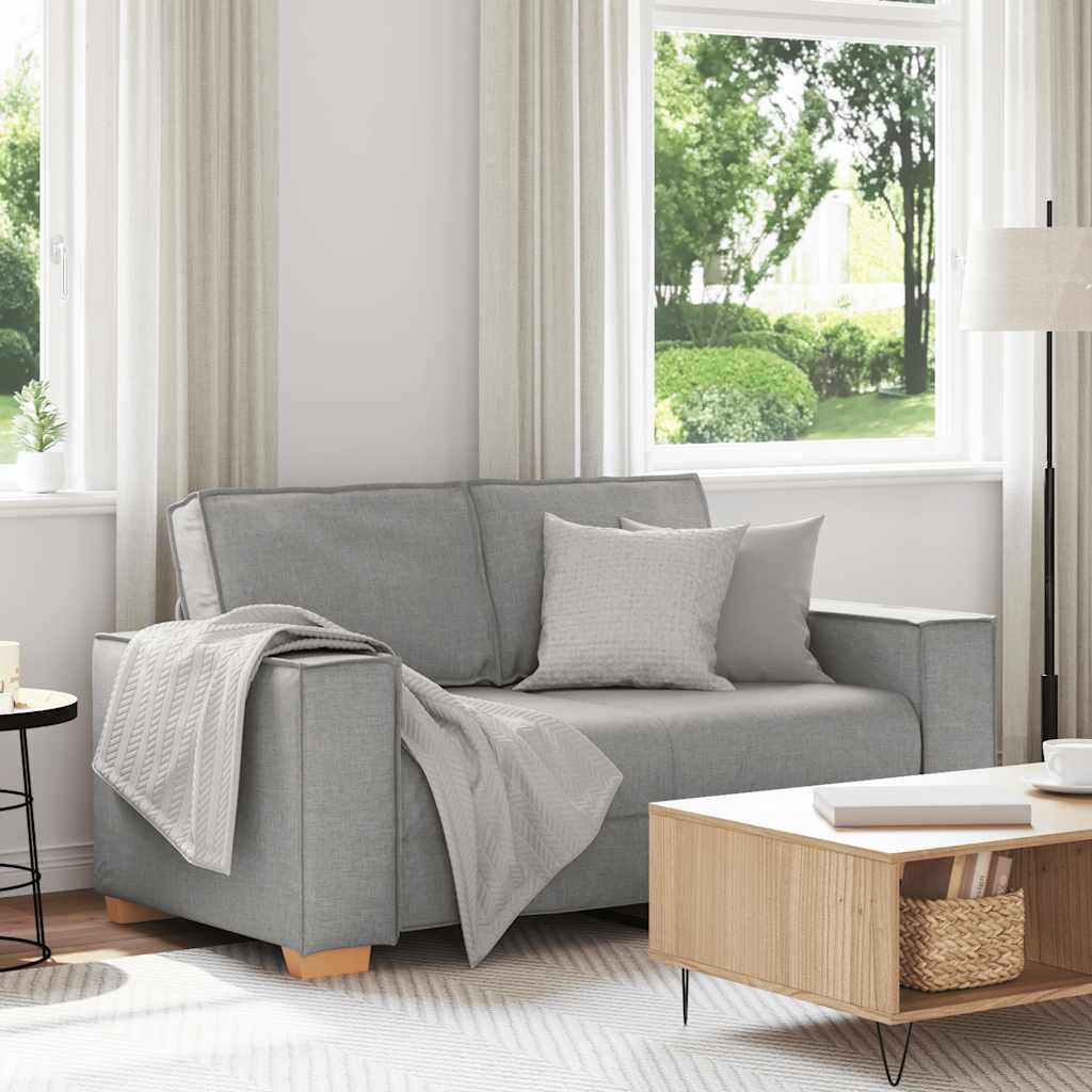 2-personers sofa skygrå 120 cm stof