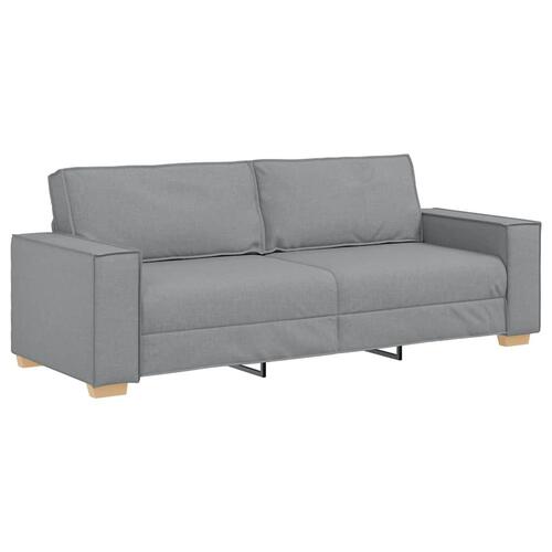 3-personers sofa lysegrå 180 cm stof