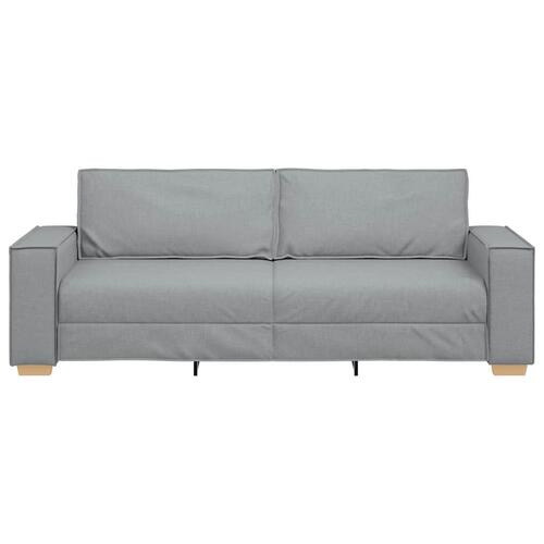 3-personers sofa lysegrå 180 cm stof
