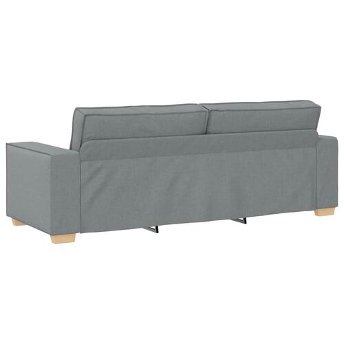 3-personers sofa lysegrå 180 cm stof