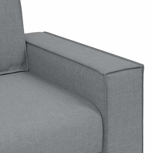3-personers sofa lysegrå 180 cm stof