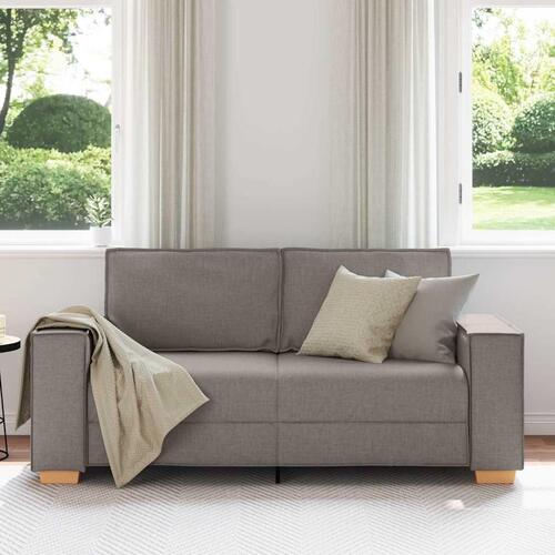 2-personers sofa taupe 140 cm stof
