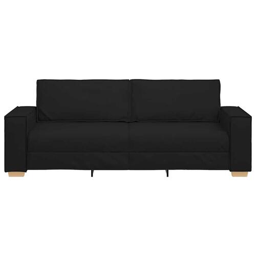 3-personers sofa sort 180 cm stof