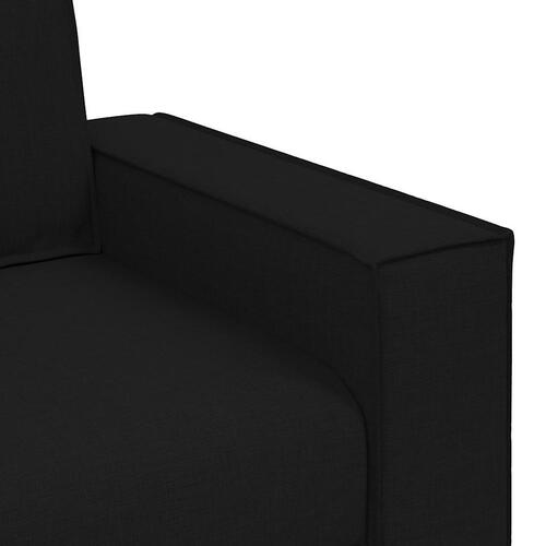 2-personers sofa sort 120 cm stof