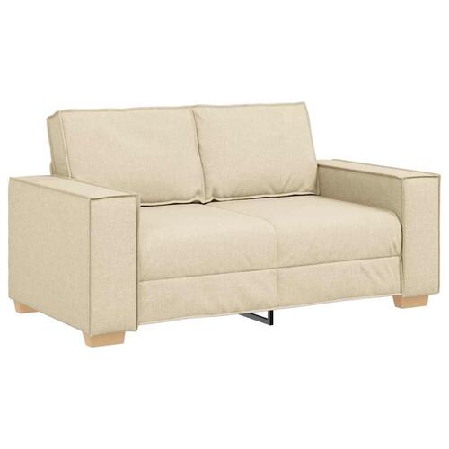 2-personers sofa cremefarvet 120 cm stof