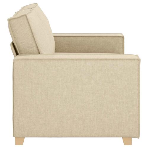 2-personers sofa cremefarvet 120 cm stof