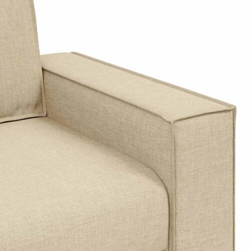 2-personers sofa cremefarvet 120 cm stof