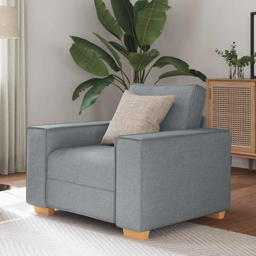 Sofastol Lysegrå 60 Cm Stof - Lysegrå / 60 cm