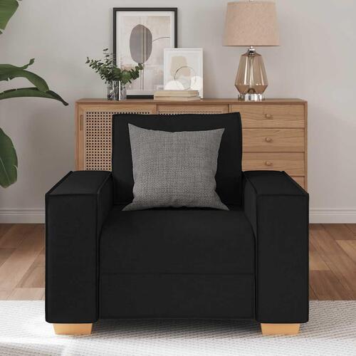 Lænestol sort 60 cm stof