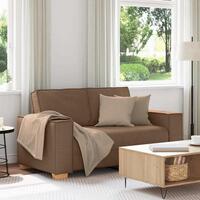2-personers sofa brun 120 cm stof