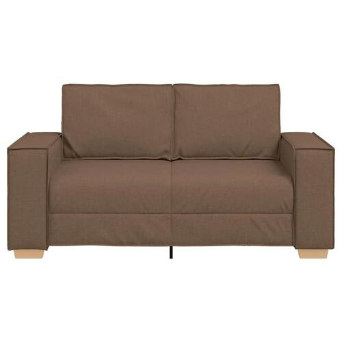 2-personers sofa brun 120 cm stof