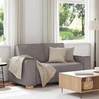 2-personers sofa taupe 120 cm stof