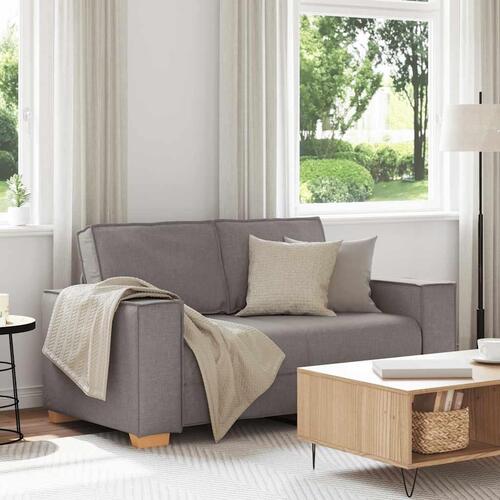 2-personers sofa taupe 120 cm stof
