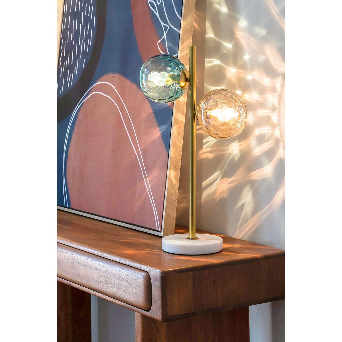 Bordlampe, sølvfarvet - 2 x E14, 40 W, 220 V