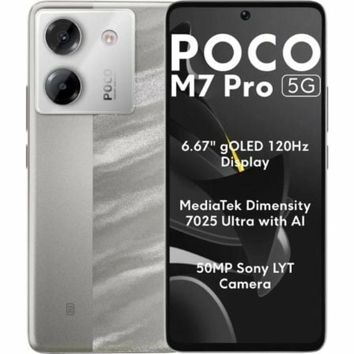 Smartphone Xiaomi POCO M7P 5G 8-256 SV Octa Core 8 GB RAM 256 GB Sølvfarvet 6,67"