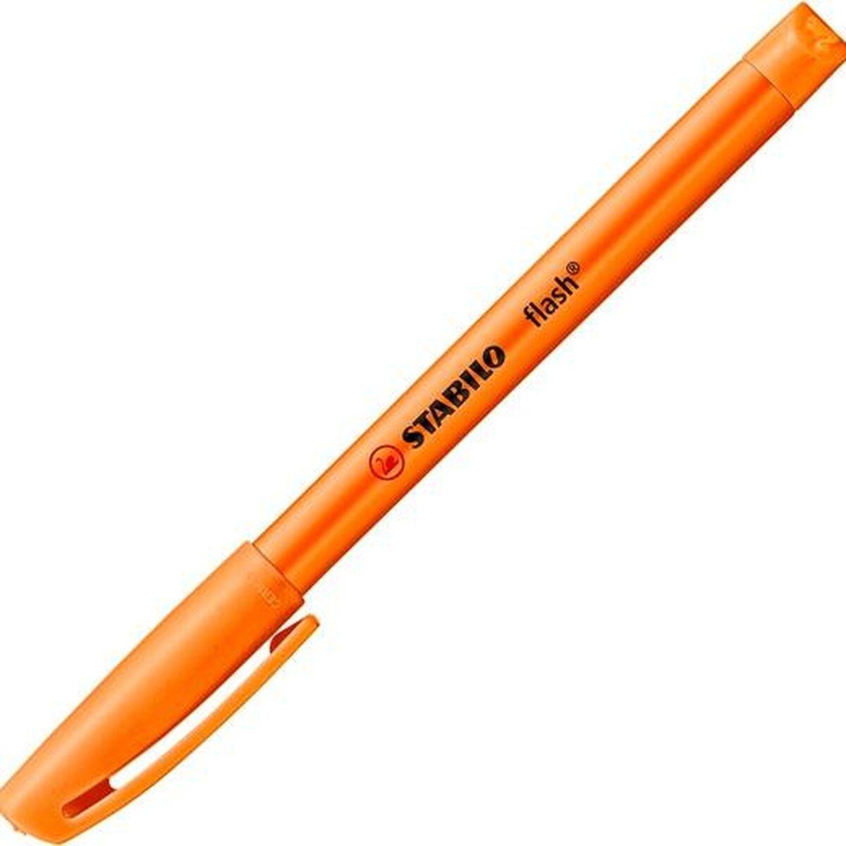 Stabilo Flash fluorescerende markør - orange, 10 stk.