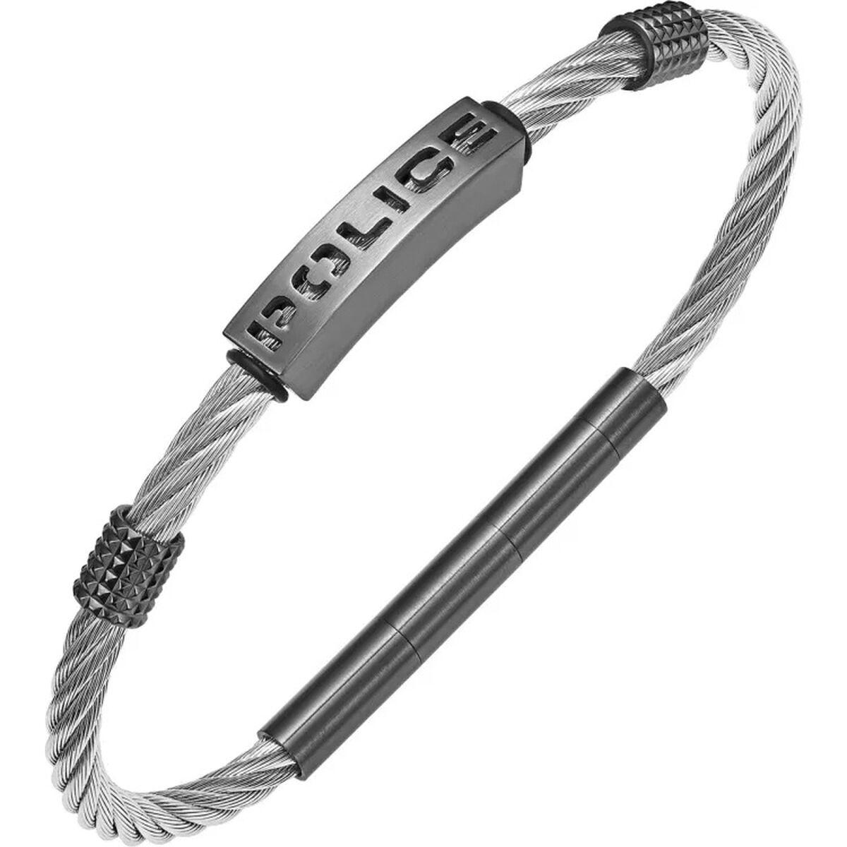 Police armbånd til mænd PEAGB0039901 - sølvfarvet