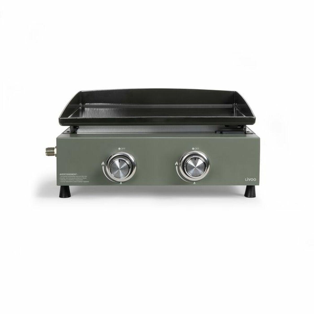 Livoo gas-bordgrill 5.000 W med emaljeret plade