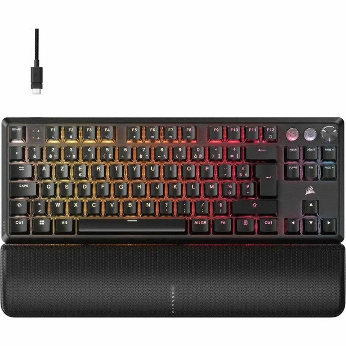 Corsair gaming tastatur - RGB TKL med håndledsstøtte