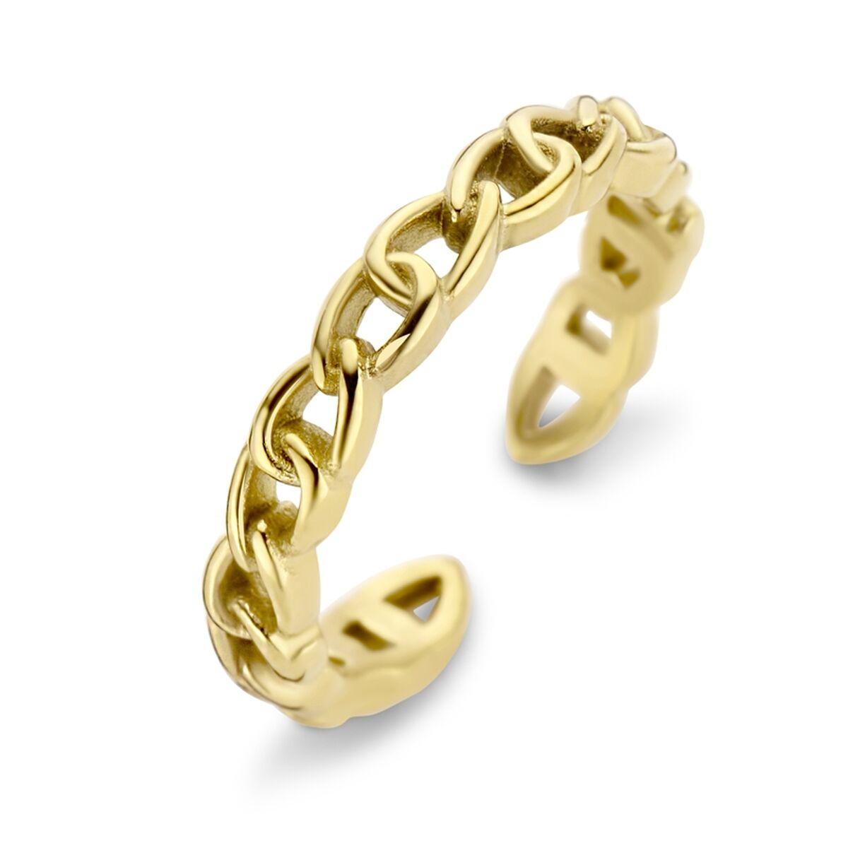 CO88 Collection ring til kvinder - gylden, str. 14 billede