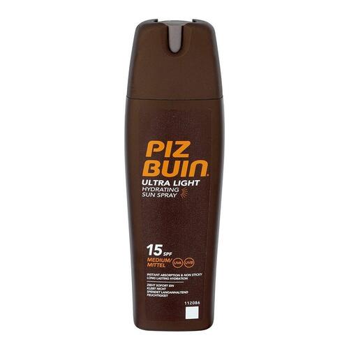 Krop solcreme spray Ultra Light Piz Buin Fugtgivende Spf 15 (200 ml)