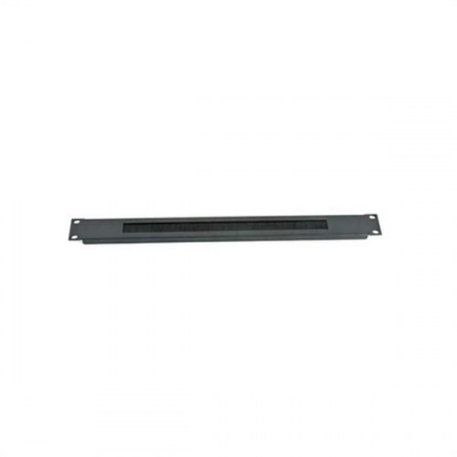 19" rack brush panel - 2LAN ARAPCMC01, sort stål