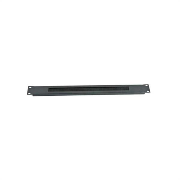 19" rack brush panel - 2LAN ARAPCMC01, sort stål