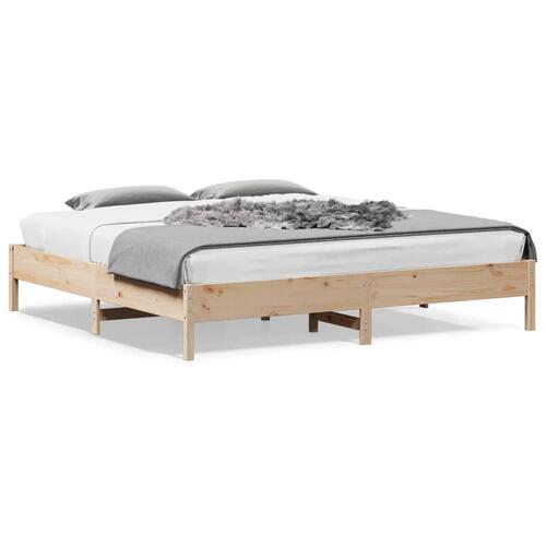 Sengeramme uden madras 180x200 cm massivt fyrretræ (OUTLET A+)