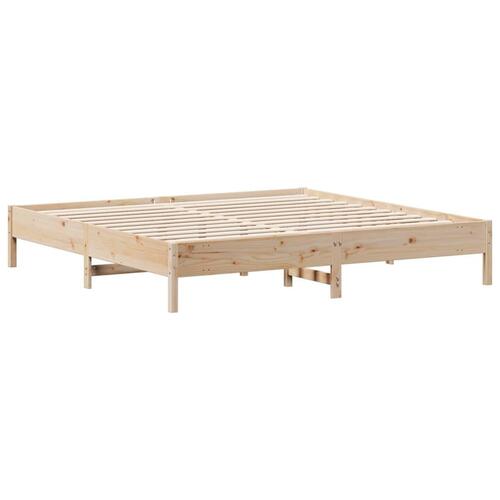 Sengeramme uden madras 180x200 cm massivt fyrretræ (OUTLET A+)