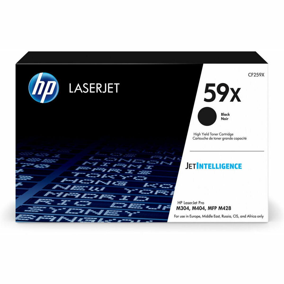 Original toner HP 59X Sort