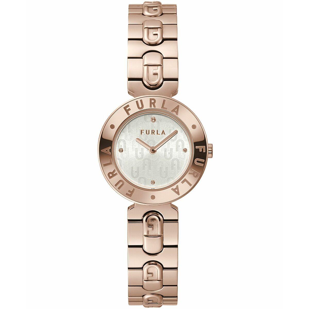 Furla dameur WW00004008L3 - armbåndsur i rosa stål, Ø 30 mm