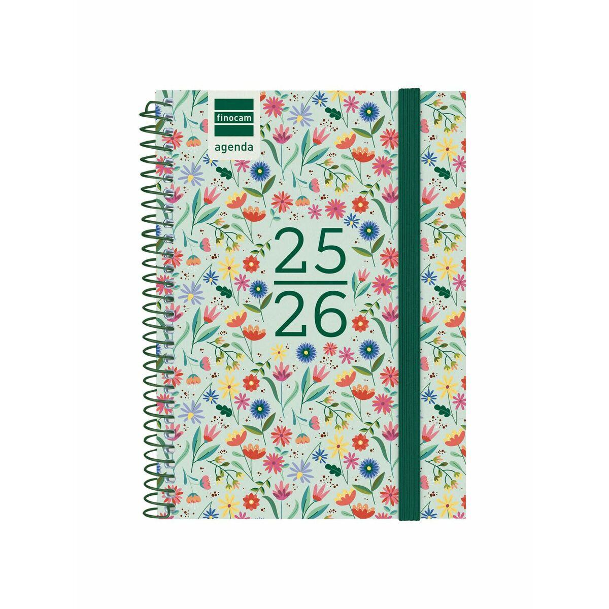 Kalender dagbog Finocam 2025/2026 - spiral og elastik