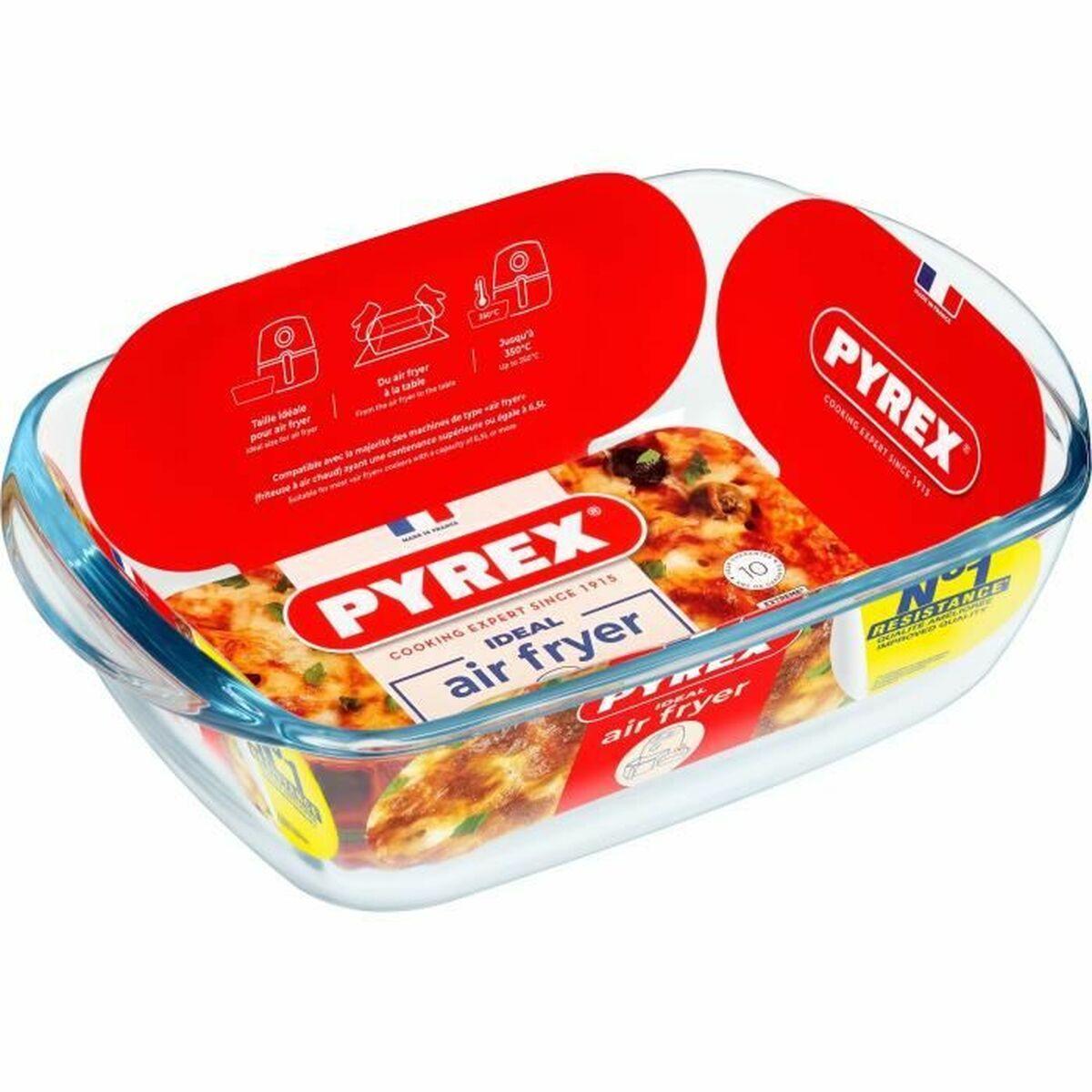 Pyrex ovnfad i borosilikatglas 1,2 l - rektangulært