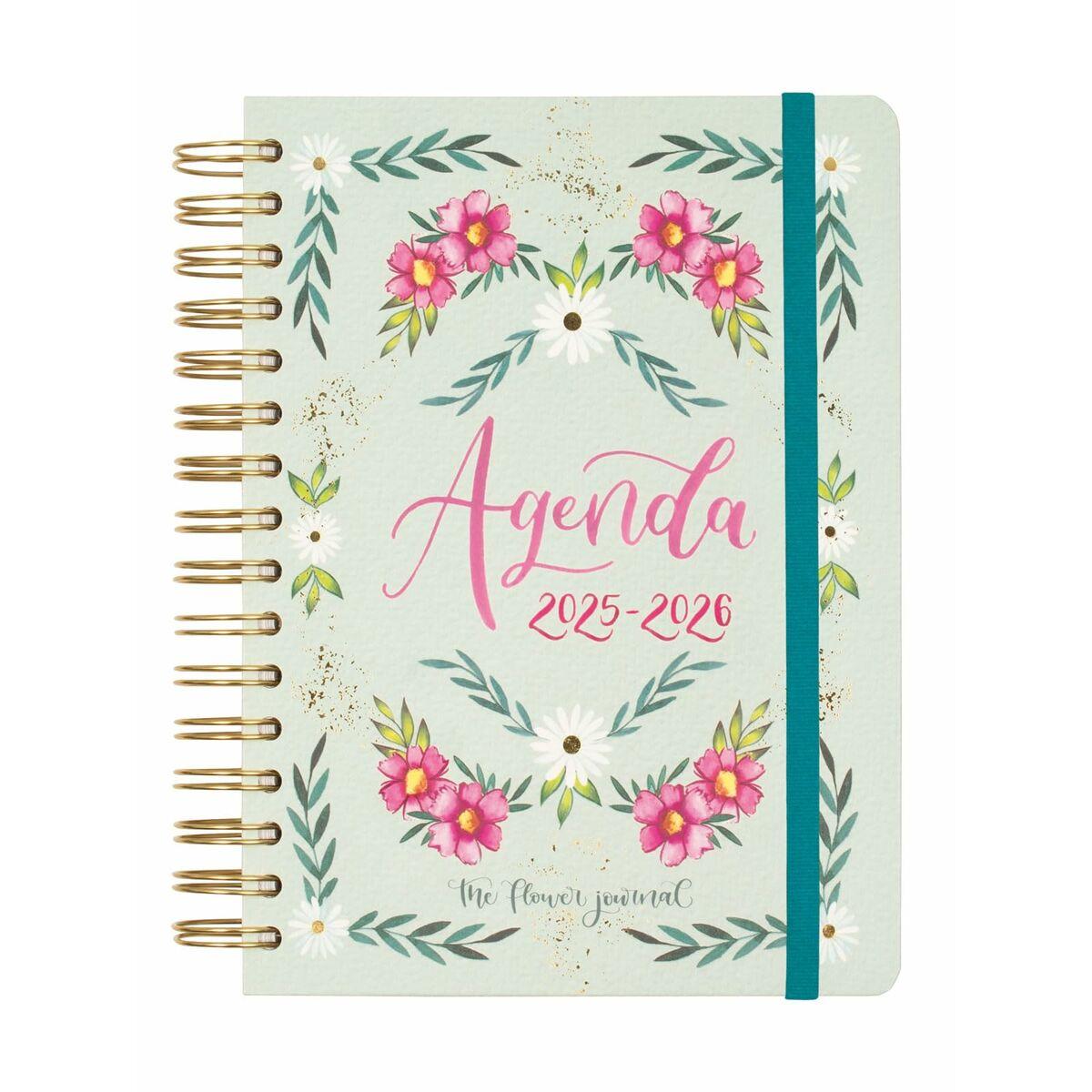 Kalender/agenda Finocam 2025-2026 - blomsterdesign